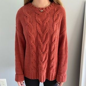 Cable knit sweater
